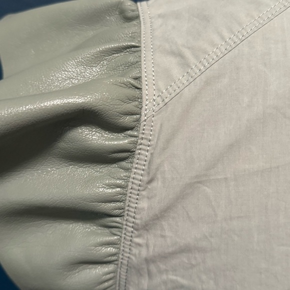 MELISSA NEPTON Reese Sage Ruffled Cap Sleeve Blouse XS - Picture 8 of 12